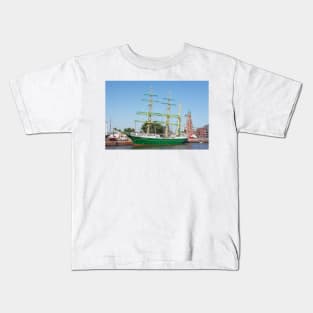 Windjammer Alexander von Humboldt; Bremerhaven Kids T-Shirt